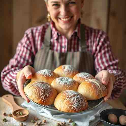 Estonian Vastlakukkel - Bake Fluffy Cardamom Buns